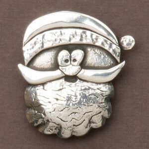 Cornish Pewter Santa Brooch